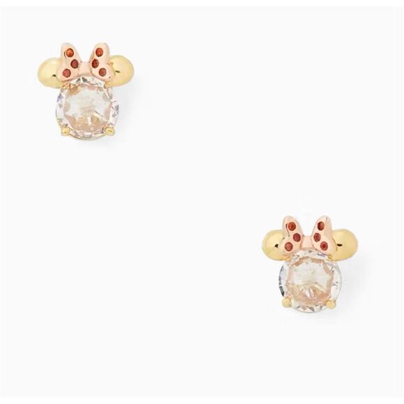 Disney x Kate Spade NEW earrings -  Minnie Mouse clear - Picture 2 of 12
